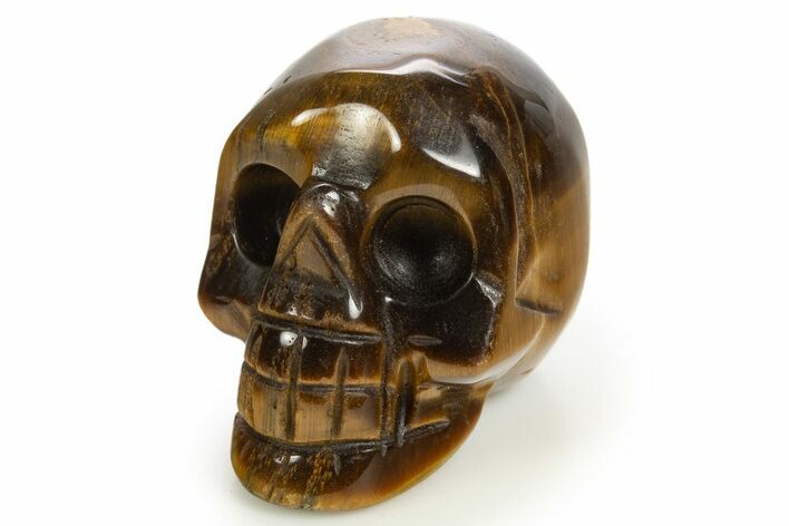 Polished Tiger's Eye Skull - South Africa #320180